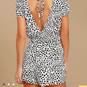 Hottie Dottie Romper- Dusty Mauve